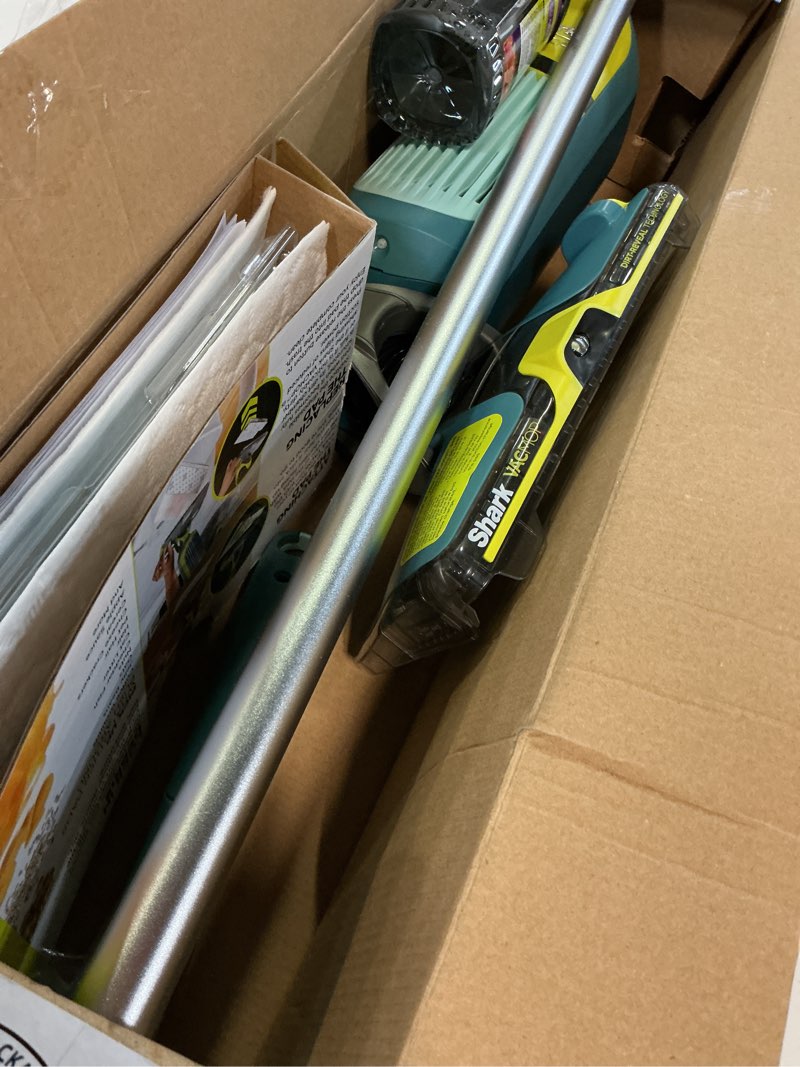 Condition photo showing Good Condition for shark vacmop reveal new cordless hard floor cleaner, vacuum & spray mop, powerful suction, lightweight, illumination light, includes 4 disposable pads, 12oz pet multi-surface cleaning solution, vm401 new vacmop reveal with 4 pads
