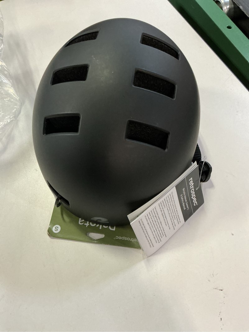 Condition photo showing New/Like New for (Size S)Retrospec Dakota Adult Bike Helmet for Men & Women - Multi-Sport Protection with ABS Shell, EPS Foam, 10 Vents & Removable Washable Padding for BMX, Skating, Scooter and Skate - Helmets for Adults Small Matte Black