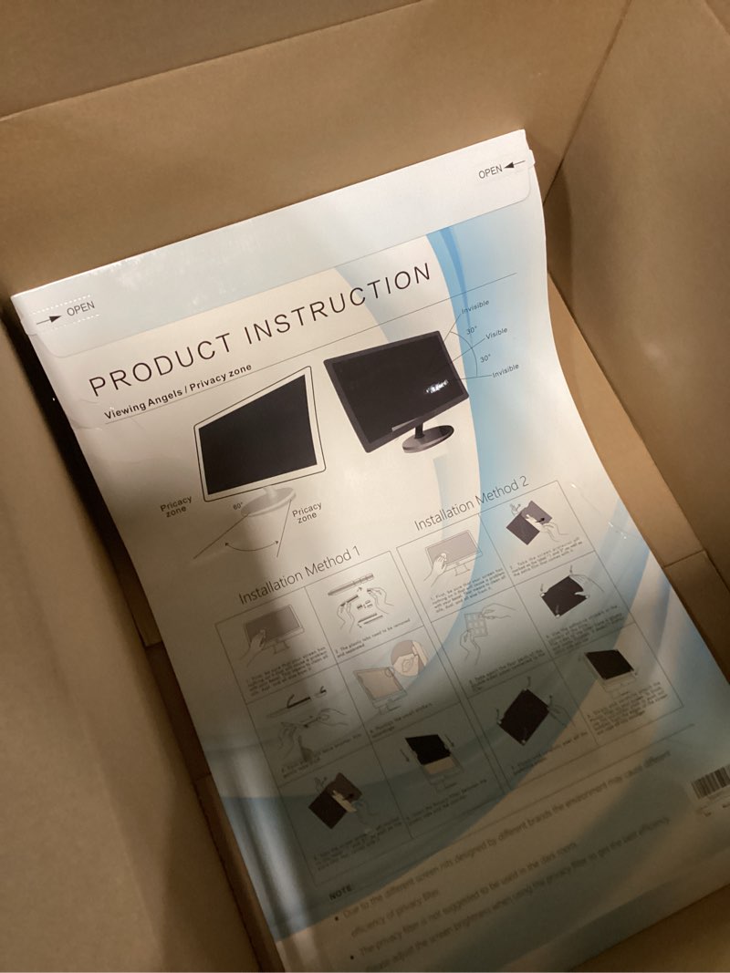 Condition photo showing Good Condition for J J-Dream [2 Pack] 27 Inch Privacy Screen for Computer Monitor Blue Light Screen Protector Anti Glare Anti-Scratch Monitor Privacy Shield Screen 27 Inch 16:9 Aspect Ratio 27.0 Inch Widescreen (16:9)