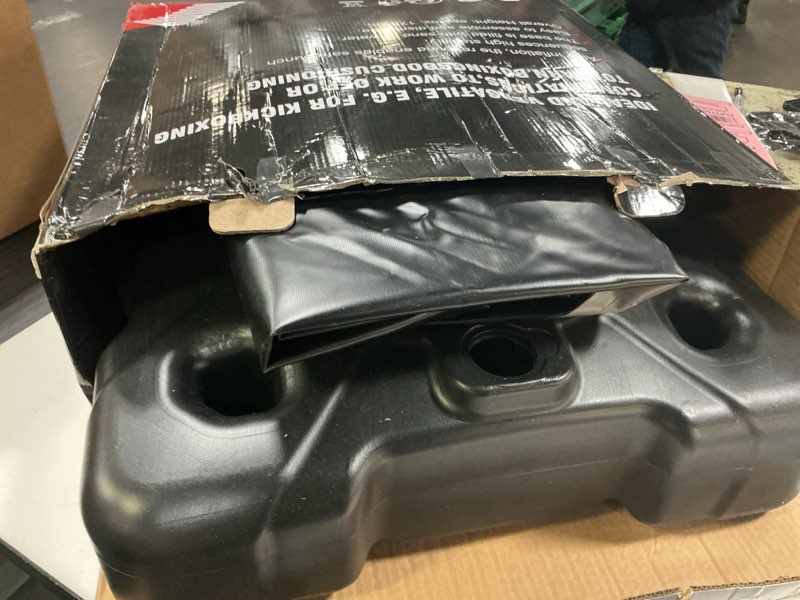 Condition photo showing As Is for Standing Punching Bag for Adults, Upgrated Base Boxing Bag with Stand Kicking Bag with MMA Gloves and Pump, 0.7mm Thickening Material Heavy Bag for Home Gym Workout Muay Thai Fitness FIGHT