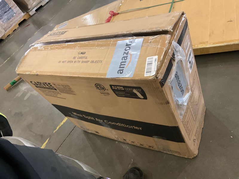 Condition photo showing As Is for mini split air conditioner 9000 btu with 18.5 seer2 efficiency, smart split unit ac cooling/heating up to 450 sq.ft, inverter tech ductless air conditioner with wifi & remote control 9000 btu, 18.5 seer2, 230v