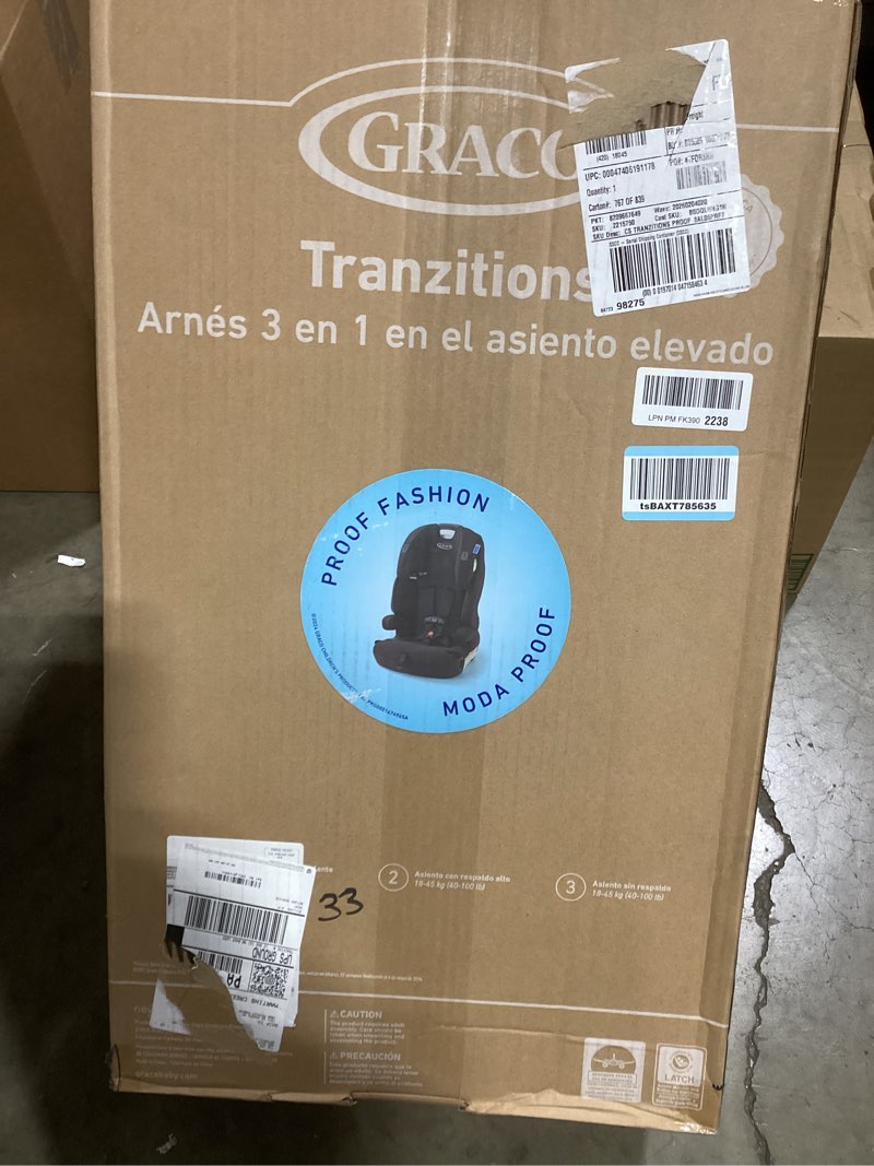 Condition photo showing New/Like New for Graco Tranzitions 3-in-1 Harness Booster Car Seat, Forward Facing Car Seat, Highback, to Backless Booster, Proof Proof 2.0