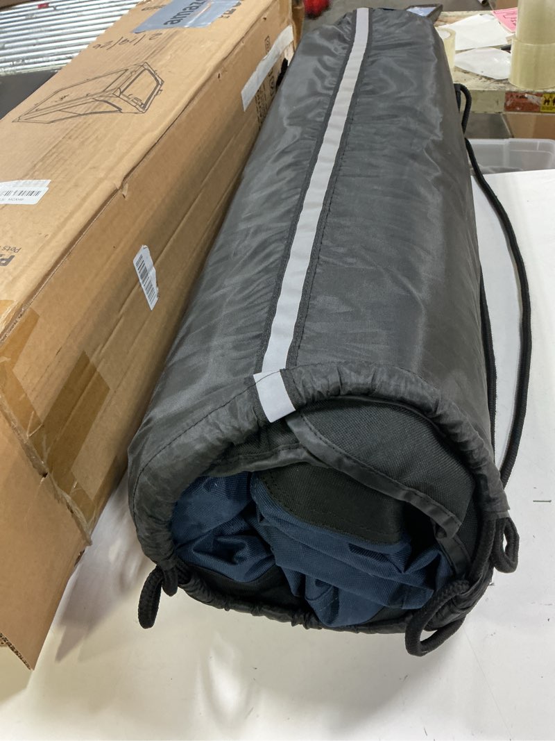 Condition photo showing Good Condition for Collapsible Dog Crate: 42 Inch Foldable Soft Sided Dog Crate for Extra Large Dogs, Portable Dog Travel Kennel with Soft Mat for Indoors & Outdoors, Blue (42" L x 31" W x 31" H) XL (42"L x 31"W x 31"H) Blue