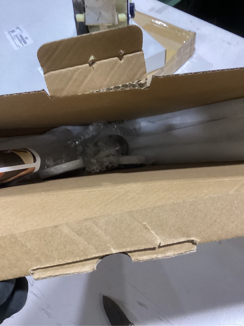 Condition photo showing Good Condition for Angled Grab Bar - 16x16 Inch Stainless Steel Knurled Toilet Handles Wall Mounted Bathroom Handicap Safety Rails for Elderly Injured Balance Support, L-Shaped White Grab Bar for Shower