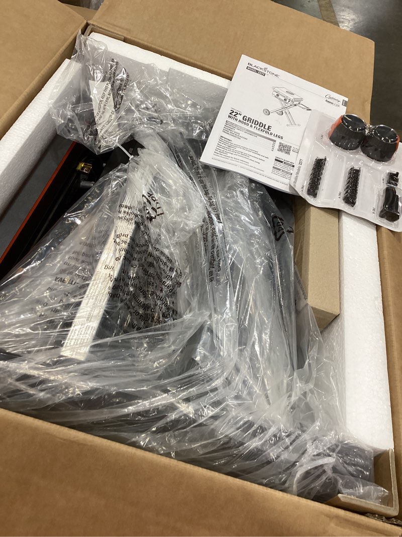 Condition photo showing Good Condition for blackstone 22" culinary omnivore x-frame griddle 362-sq in black powder-coated steel portable liquid propane grill