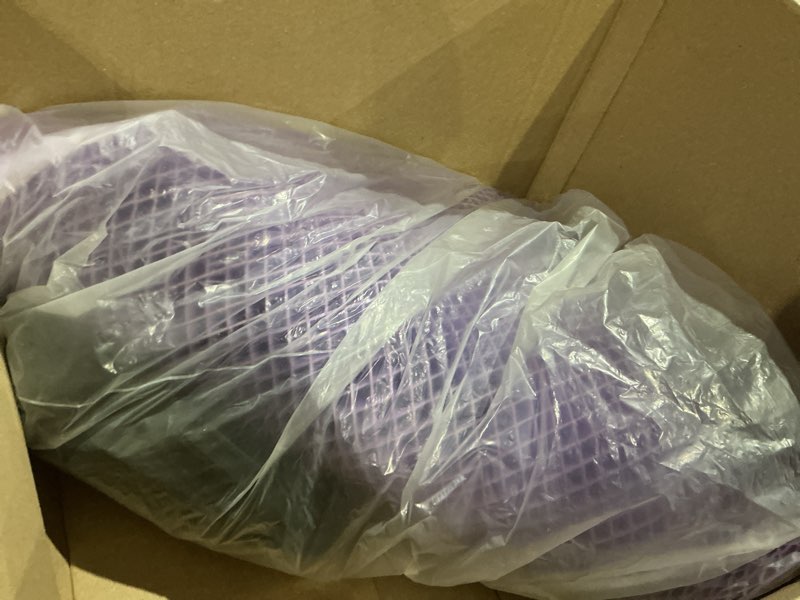 Condition photo showing Good Condition for purple ultimate seat cushion | pressure reducing grid designed for ultimate comfort | designed for gaming | made in the usa