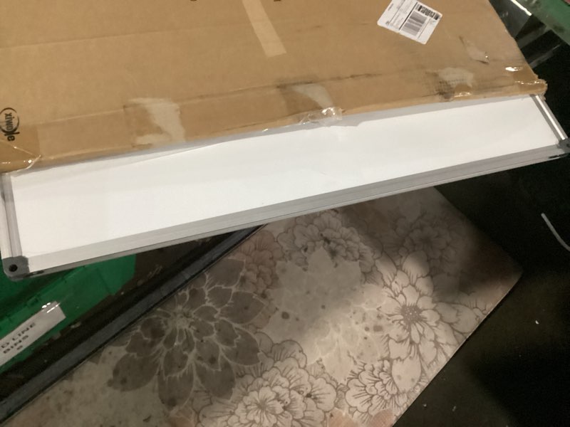 Condition photo showing As Is for xiwode 32x44 inch large magnetic dry erase board, wall-mounted whiteboard silver aluminum frame, smooth durable no ghosting for home school office conference silver 32x44 inches