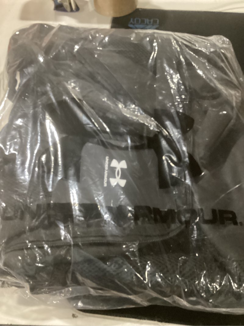 Condition photo showing Good Condition for under armour unisex-adult hustle 6.0 backpack, (002) black/black/white, one size fits most one size (002) black / black / white