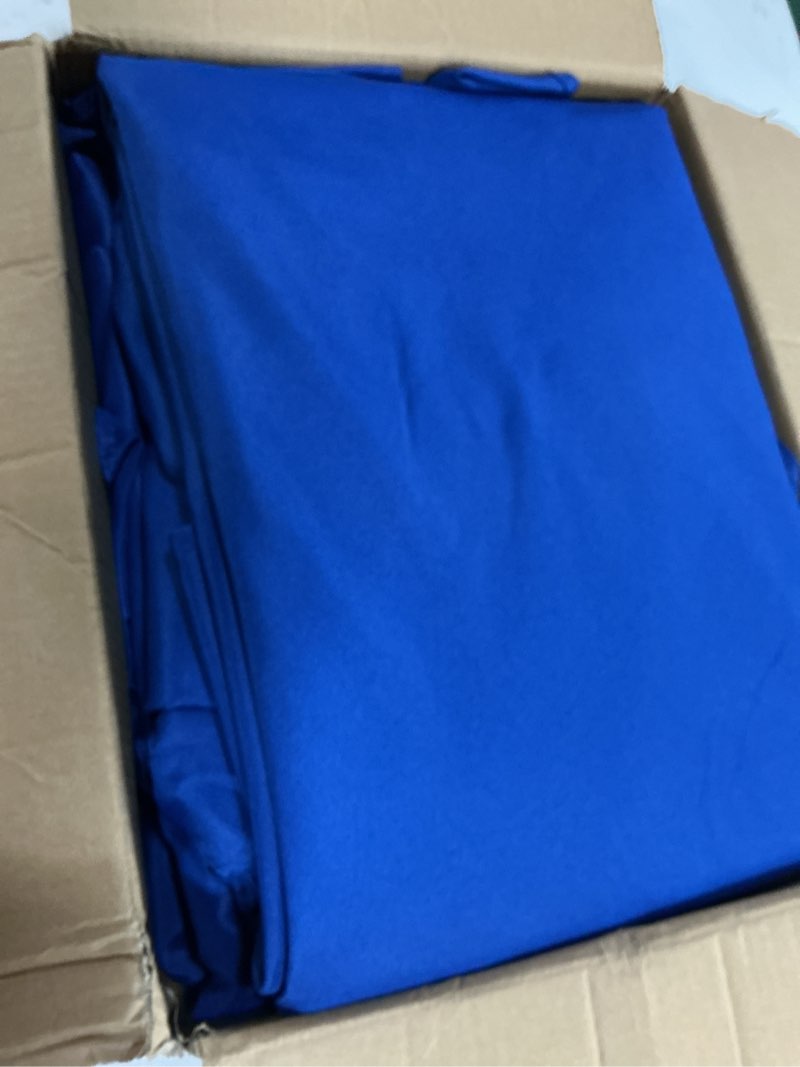 Condition photo showing New/Like New for sancua royal blue round tablecloths 120 inch, 6 pack - circle fabric cloth table cloths for independence day wedding party banquet birthday, washable polyester table cover (fit 30-72 inch tables) royal blue 6 pack 120 inch, round