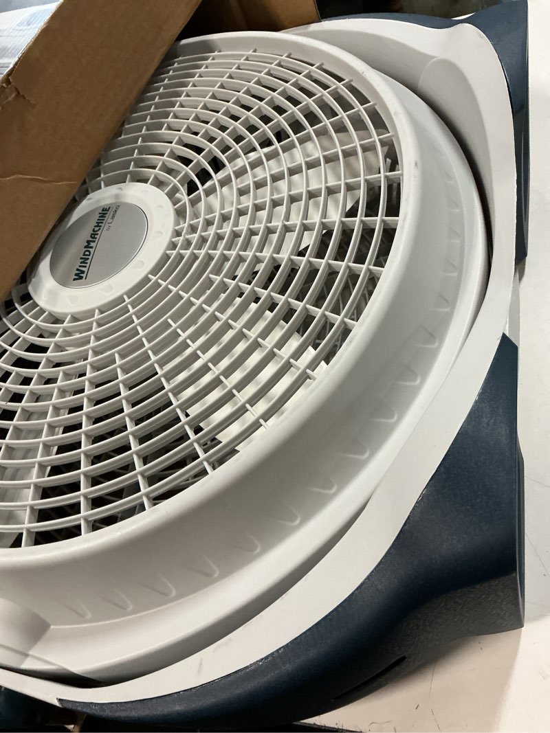 Condition photo showing Good Condition for lasko wind machine fan, air circulator fan with 3 speeds, 20" model 3300, gray