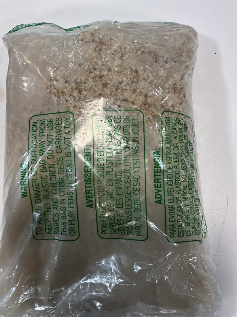 Condition photo showing Good Condition for nupick 1-2mm coarse sand for plants, 12lb horticultural grit for succulents, desert silica sand for cactus, decorative gravel for landscaping, gold grit for aquariums, bonsai, vases fillers