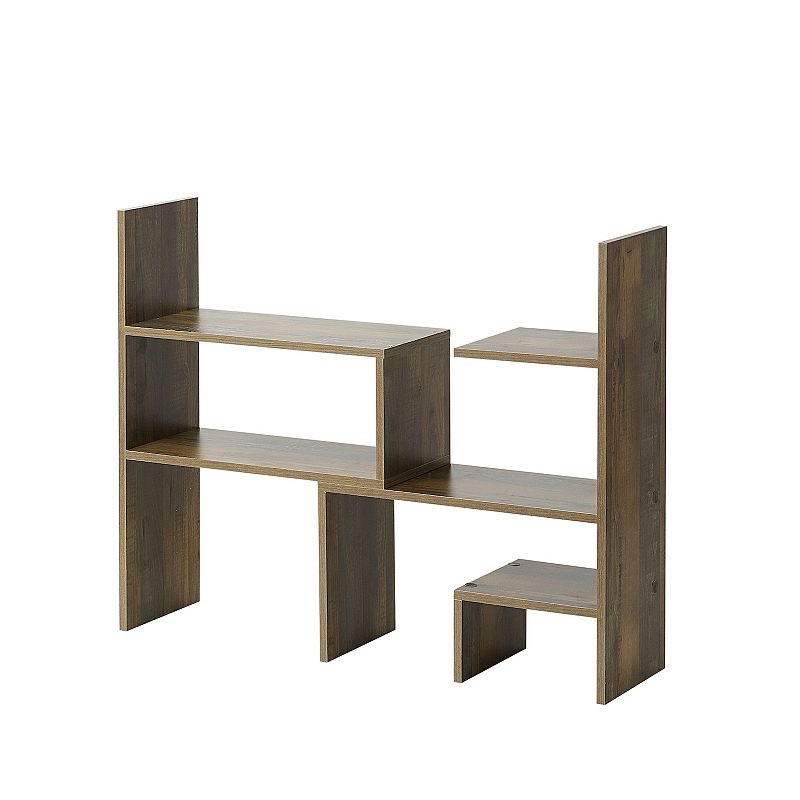 Yak About It Compact Adjustable Dorm Desk Bookshelf - 