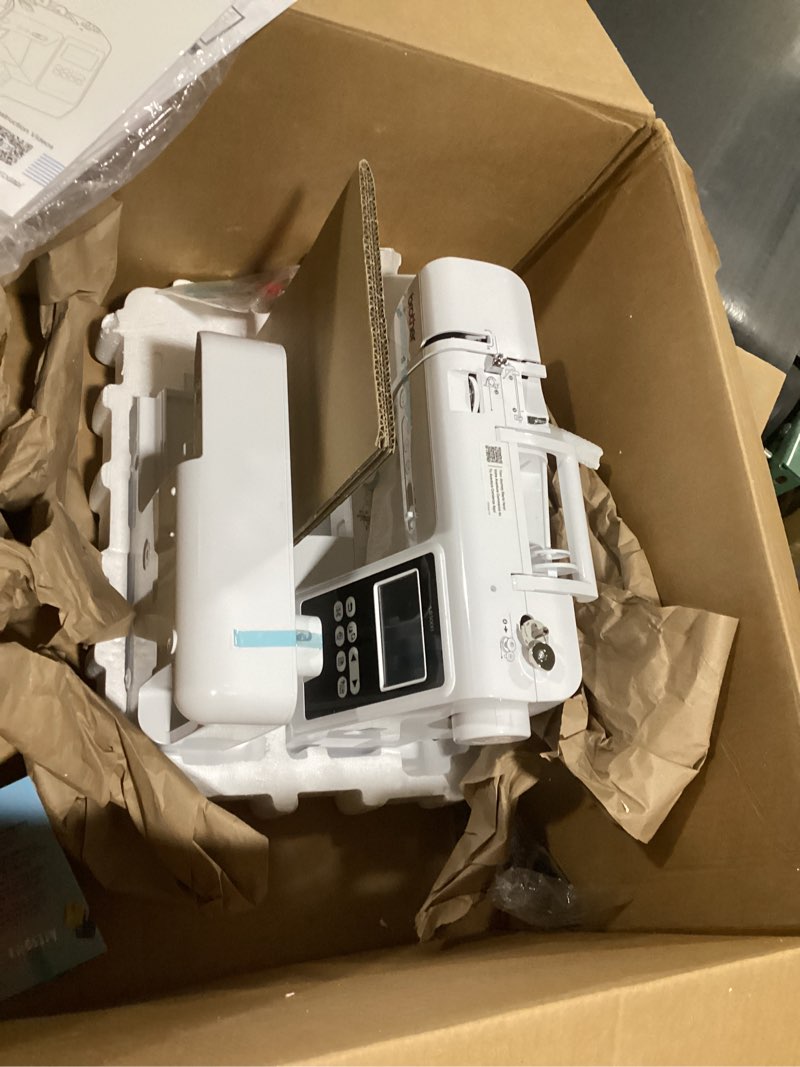 Condition photo showing Good Condition for brother se700 sewing and embroidery machine, wireless lan connected, 135 built-in designs, 103 built-in stitches, computerized, 4" x 4" hoop area, 3.7" touchscreen display, 8 included feet, white 16"x7"x12
