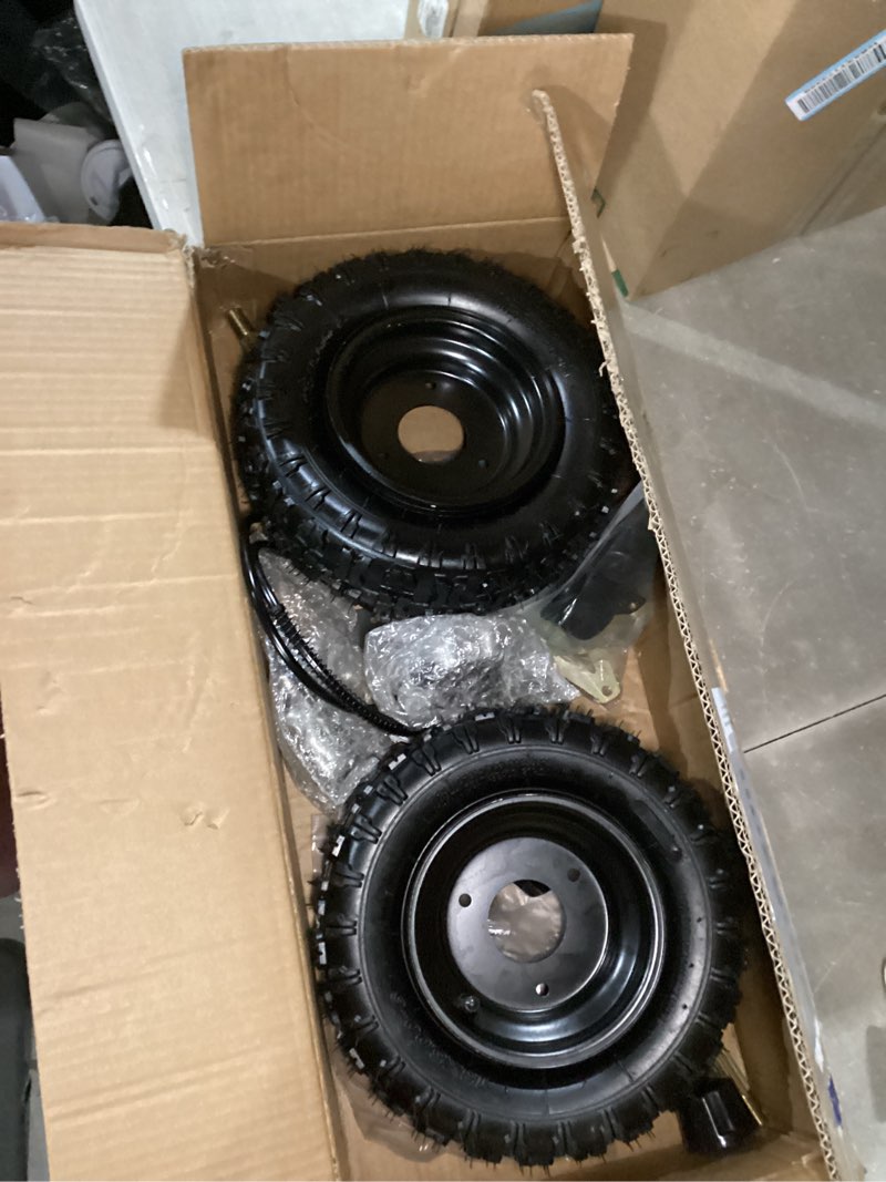 Condition photo showing Good Condition for 740mm 29 inch go kart rear axle assembly complete wheel hub kit & 13 * 5-6 wheel tires with rim & brake assembly & t8f chain suitable for diy go kart quad, trike, drift bikes
