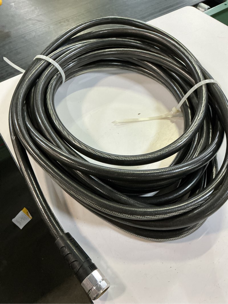 Condition photo showing As Is for neverkink teknor apex 5/8-in x 100-ft heavy -duty kink free vinyl gray coiled hose