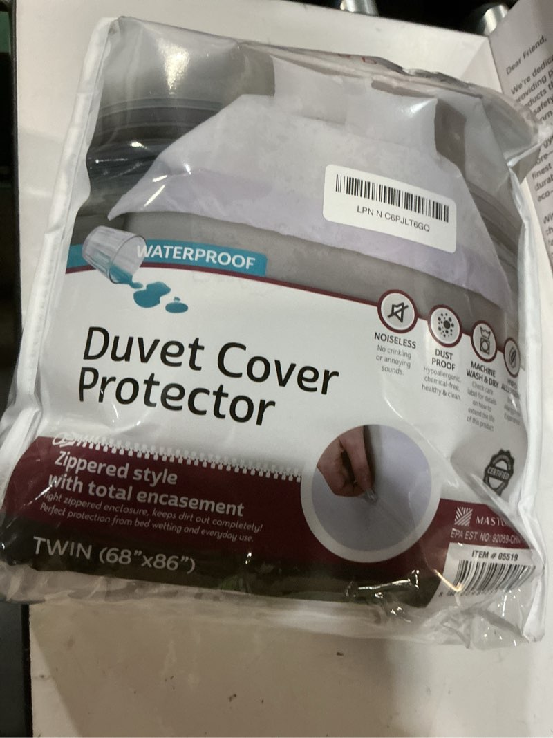 Condition photo showing Good Condition for guardmax waterproof duvet cover - jersey fabric with zipper closure | premium quality, bed bug & allergen proof twin (68 x 86)