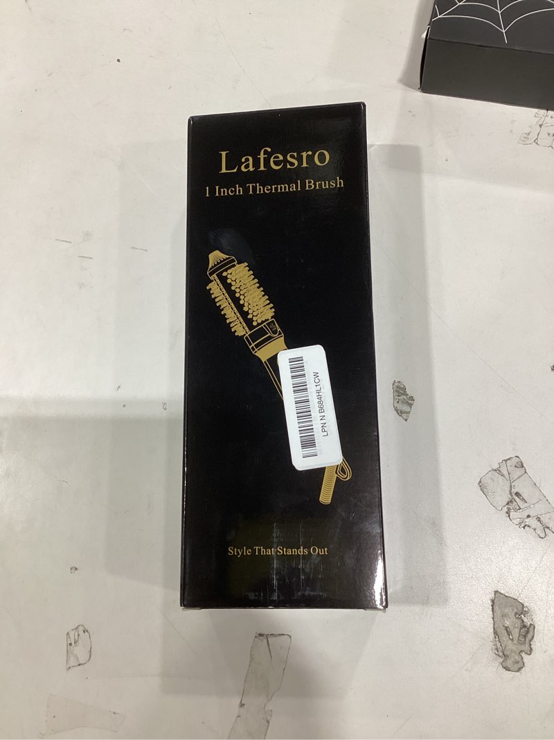 Condition photo showing New/Like New for Thermal Brush, MINI & Tiny 1 Inch Ionic Heated Round Brush for Smooth Style, Tourmaline Ceramic Cepillo para Pelo for Short to Medium Hair, Adjustable Temperature, Dual Voltage, Compact-Size Black