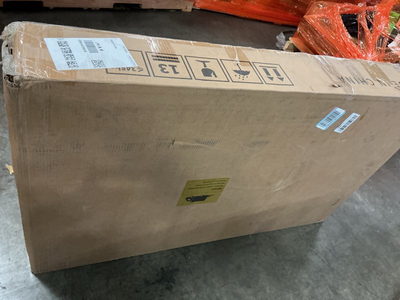 Condition photo showing As Is for (Incomplete) (only 1 box)DWVO Extra Large Catio Outdoor Cat Enclosure, 110 inch Outside Cattery with Weatherproof Roof, Cat Scratcher Ramp, Cat Space Capsule Bed, 2 Bridges, 2 Resting Houses, 7 Platforms