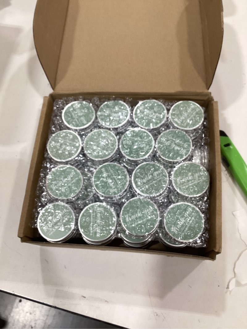 Condition photo showing New/Like New for MTLEE 50 Pcs Sage Green Thank You Candles Gift Wedding Favors Baby Shower Gifts for Guests 1 oz Lavender Scented Soy Wax Candles Bulk Aromatherapy Party Favors for Bridal Baby Shower