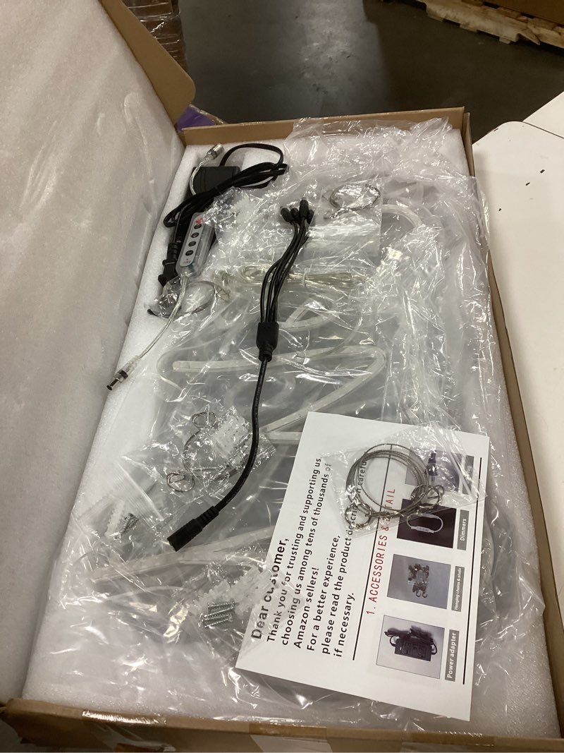 Condition photo showing Good Condition for Super Large Neon Signs Will You Marry Me for Wedding Proposal Marry Me Sign Led Neon Light Sign Decor for Engagement Birthday Party Bar Bedroom Wall Art for Wife 80.1X12.4INCH Super Large Will You Marry Me