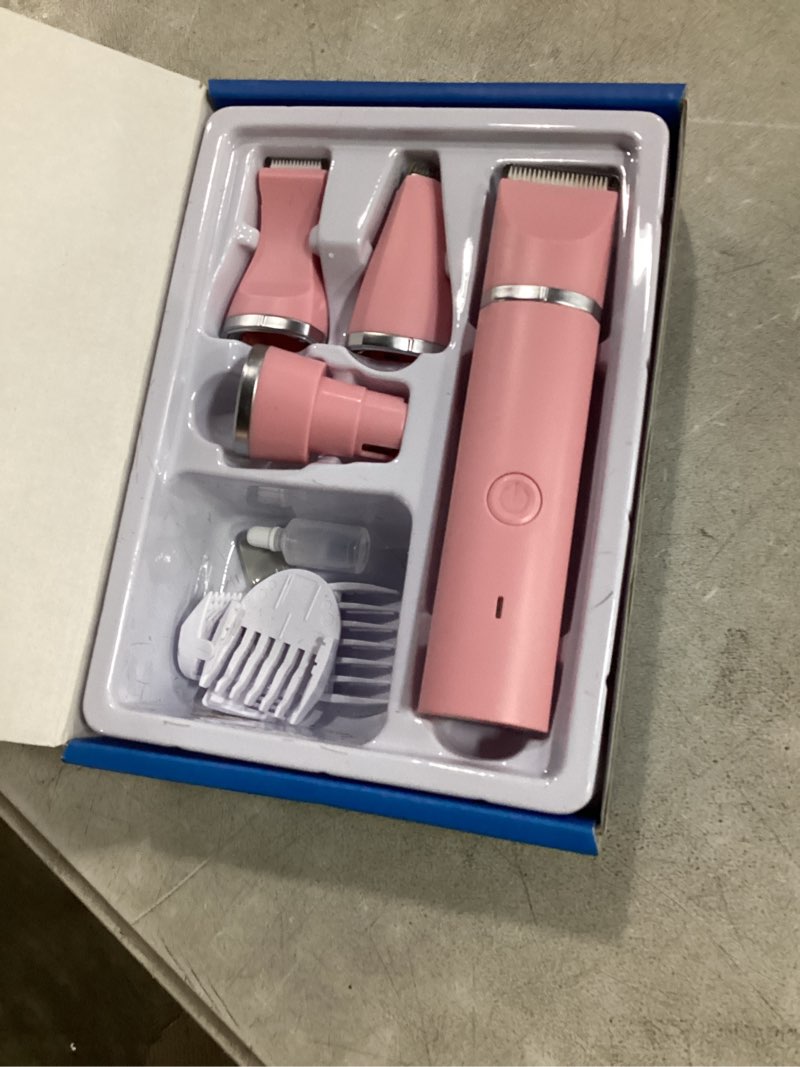 Condition photo showing Good Condition for veeconn dog grooming clippers kit-electric rechargeable cat trimmer tools-cordless quiet pet nail paw grinder-4 in 1 multifunctional low noise shaver-razor for feet face ears toenail eye (pink)