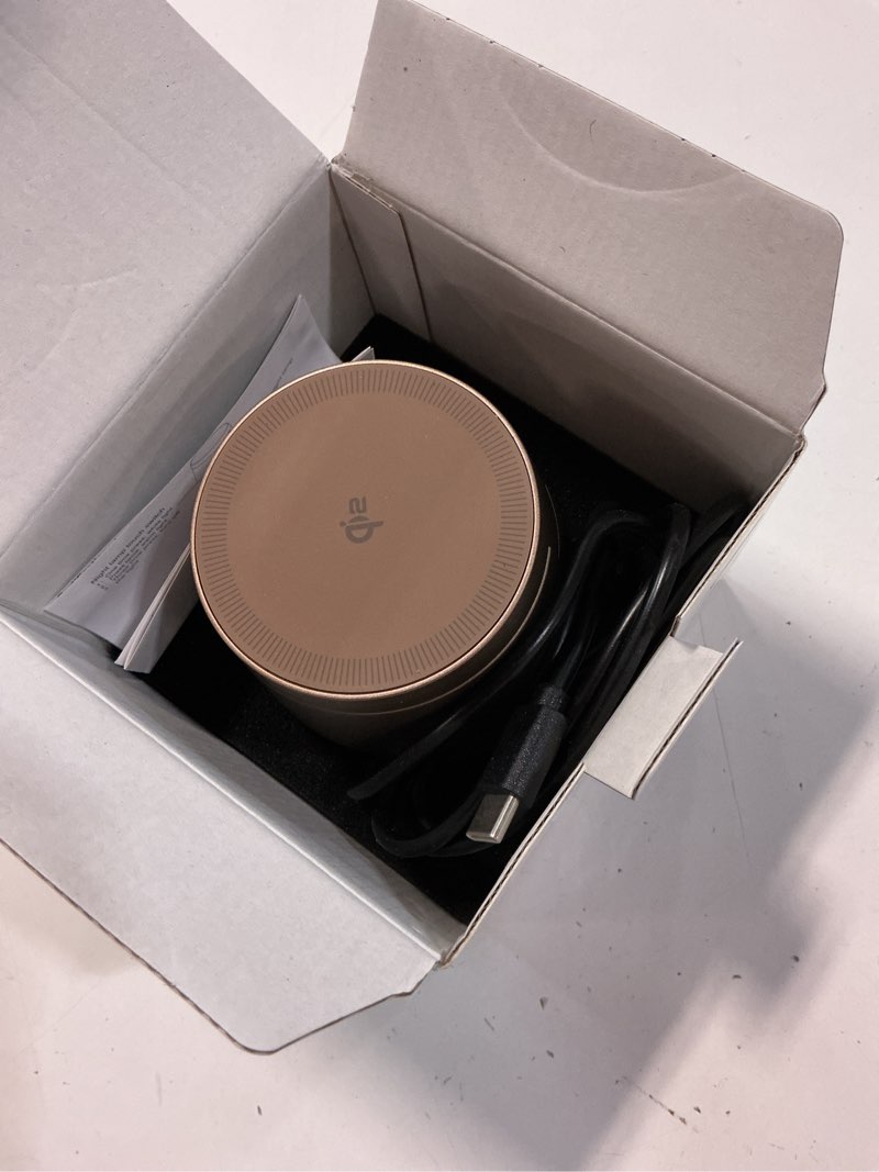 Condition photo showing Good Condition for 3-in-1 magnetic wireless charging station with adjustable night light - 15w fast charger stand for iphone 17 pro max/16/15/14, apple watch & earphones gold without power adapter