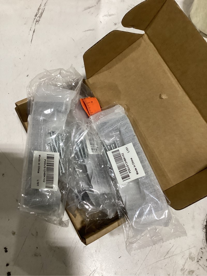 Condition photo showing Good Condition for probrico 5 pack 4 inch (102mm) hole center cabinet handles stainless steel kitchen drawer pulls square bar cabinet hardware for kitchen bathroom cupboard 4" hole center black 5