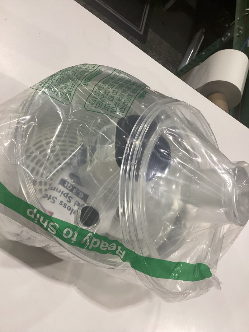 Condition photo showing Good Condition for ourokhome 6.3 qt stainless steel salad spinner, large lettuce spinner with one-hand press pump, brake button, non-slip base and retractable handle, vegetable washer & dryer for greens, fruits and herb