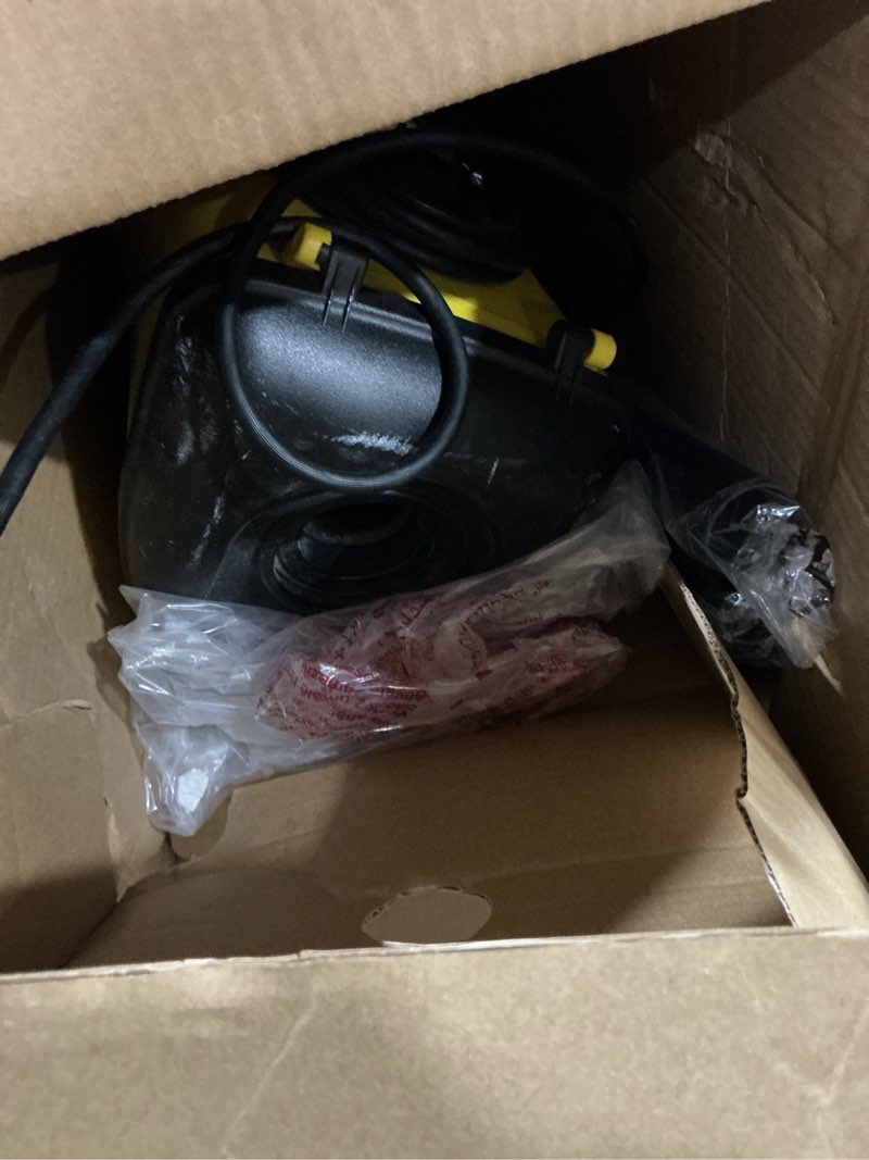 Condition photo showing As Is for eureka 3670m canister cleaner, lightweight powerful vacuum for carpets and hard floors, w/ 5bags,yellow yellow 3670m with 5 bags