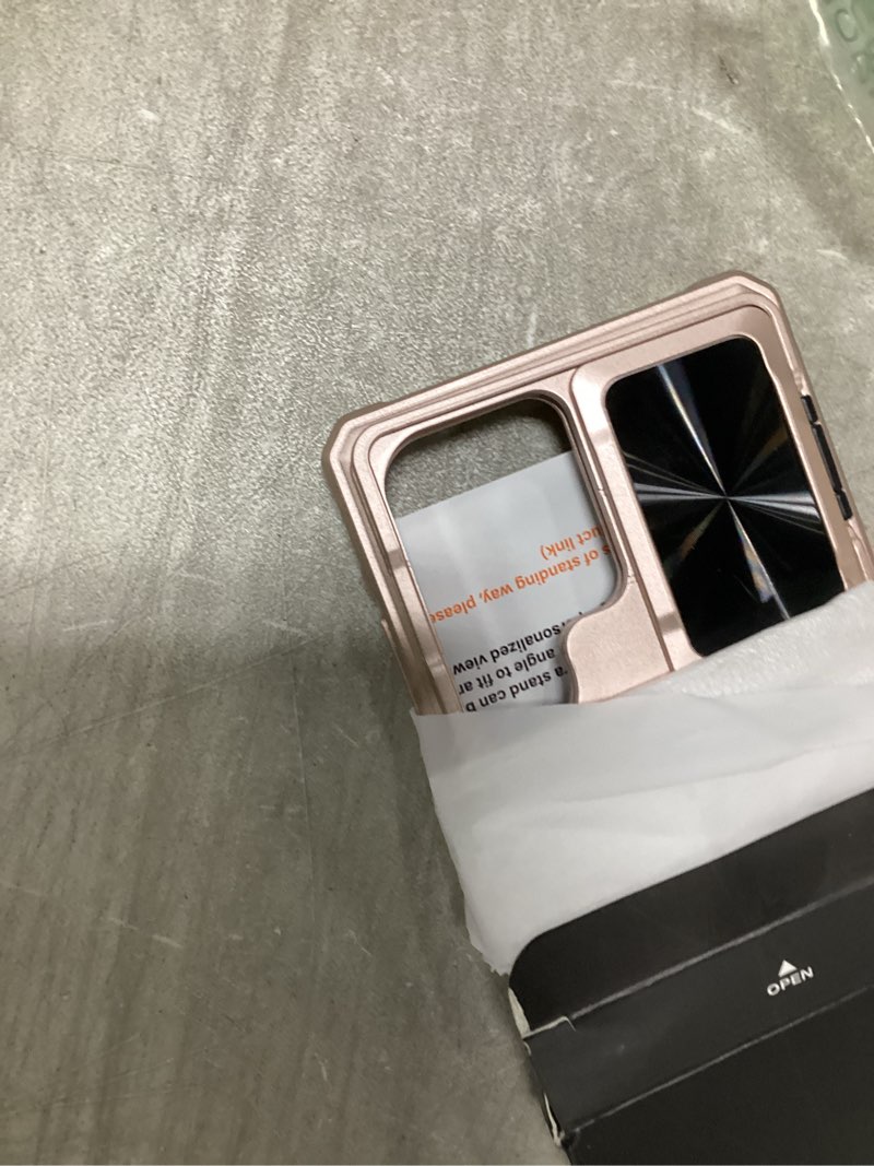Condition photo showing Good Condition for Janmitta Compatible with Samsung Galaxy S25 Ultra Case Built in Slide Camera Lens Cover+Screen Protector+Finger Ring Holder Kickstand,Heavy Duty Shockproof Full Body Phone Cover,2025 Rose Gold