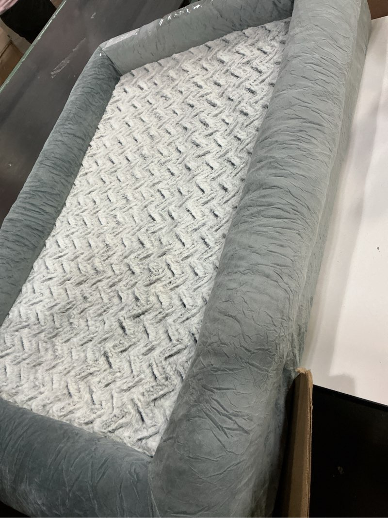 Condition photo showing Good Condition for (Similar)WNPETHOME XL Extra Large Dog Bed, Washable Dog Couch with Removable Waterproof Cover, Orthopedic Large Pet Sofa Bed with Bolster Sides for Sleeping Grey X-L (41x28x7in)