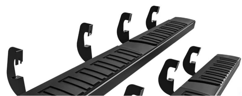 (Incomplete) (only replacement) YITAMOTOR Running Boards 6 inches OE Style Aluminum Side Steps, Nerf Bars, Compatible with 2007-2018 Chevy Silverado/GMCBlack