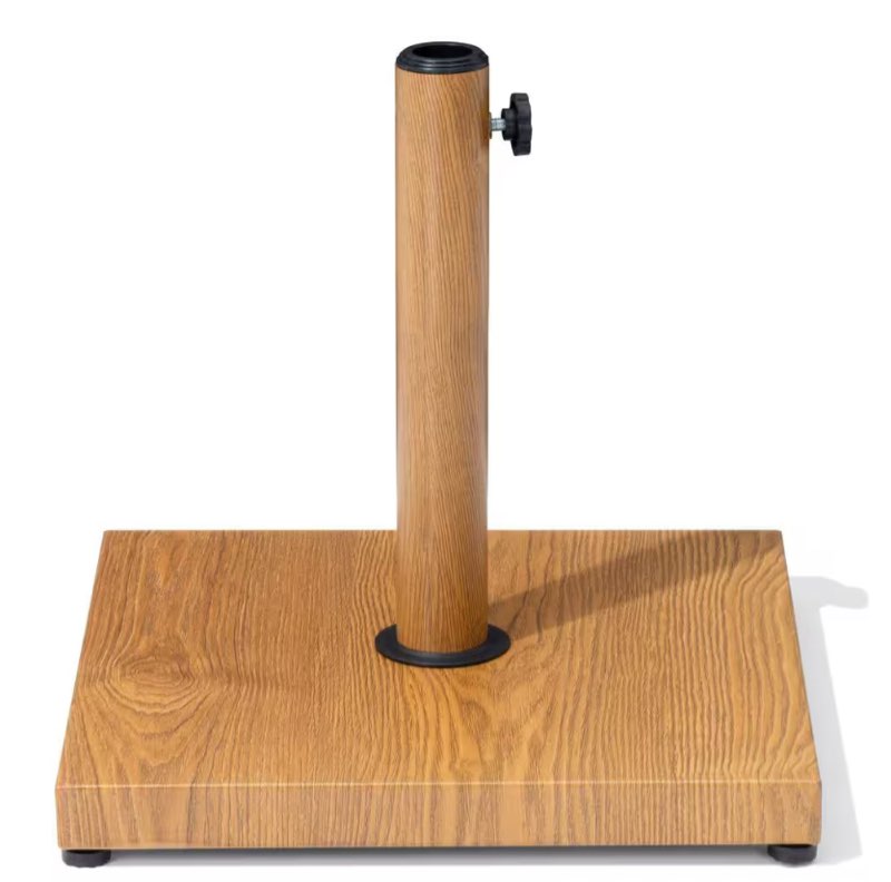 40 lbs. Cement Patio Umbrella Base in Echo Teak