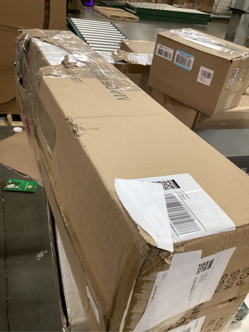 Condition photo showing New/Like New for Espird Farmhouse Dining Room Light Fixture - 5 Light Matte Black Rectangle Light Fixture with Adjustable Height & Thickened Metal Dining Table Fixture Chandeliers for Dining Room&Kitchen Island 5 light Black