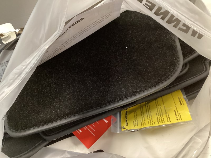 Condition photo showing Good Condition for wennebird superior carpet floor mats for 2021-2026 cadillac escalade 7 seats (not for 8 seats & esv), 0.6-inch ultra-thick, noise-reducing, all-weather waterproof anti-slip – 4-pc set 2021-2026 escalade 7 seats 4-pc set