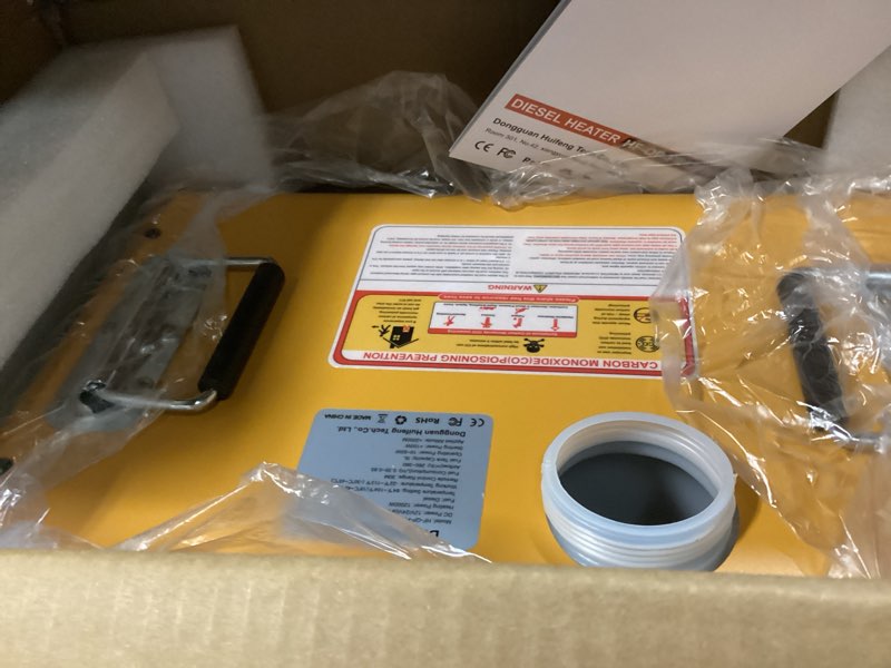 Condition photo showing Good Condition for 12000W Diesel Heater - 12V/24V DC & 110V AC All-in-One Portable Parking Air Heater - Fast Heating for RV, Trailer, Van, Truck, Boat, Garage, Tent - Low Noise Diesel Space Heater FR12000W
