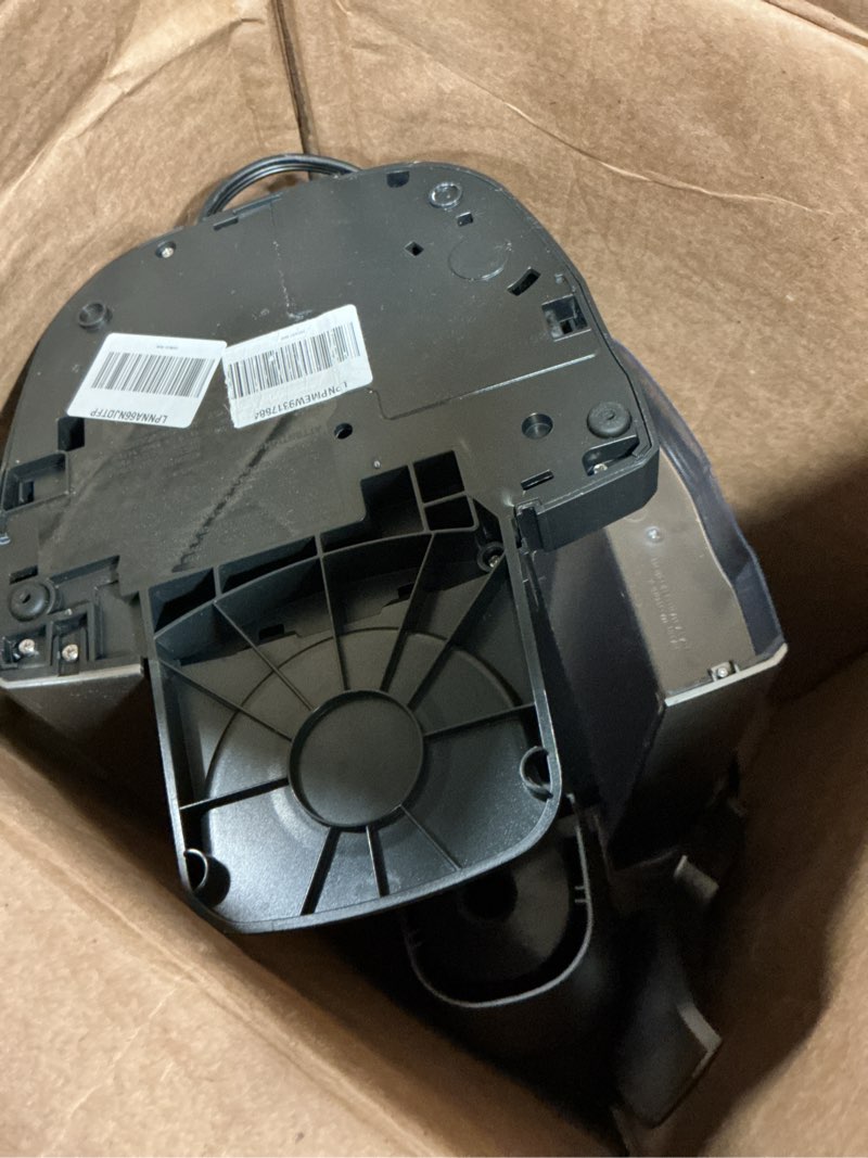 Condition photo showing As Is for keurig k-elite single serve k-cup pod coffee maker, with strength and temperature control, iced coffee capability, 8 to 12oz brew size, programmable, brushed silver