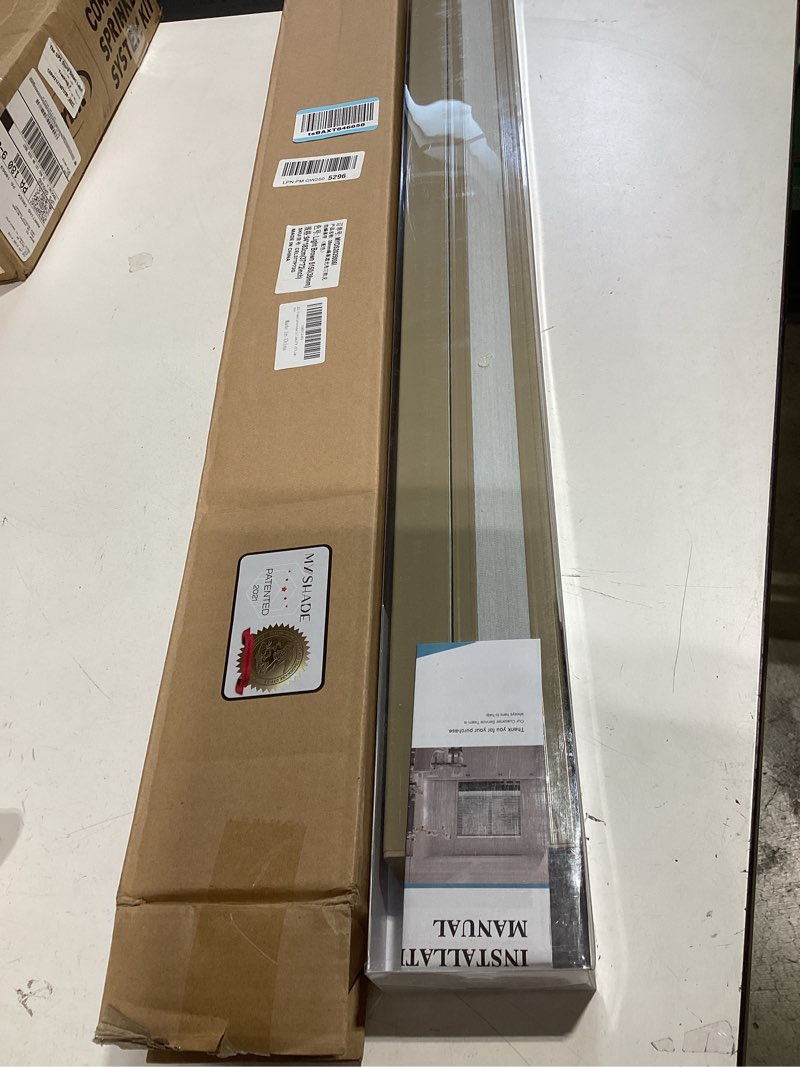Condition photo showing New/Like New for myshade top down bottom up?tdbu? cellular shades, 1.5 inch cordless blackout honeycomb pleated blinds for windows home bedroom office, light control, thermal insulated, 37" w x 72" h, brown brown-blackout 37"w x 72"h