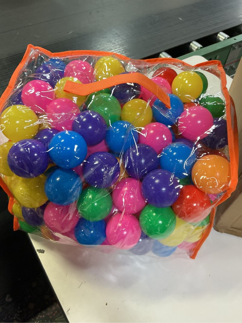 Condition photo showing Good Condition for Vanland Ball Pit Balls for Baby and Toddler Phthalate Free BPA Free Crush Proof Plastic - Multicolored Pit Balls in Reusable Play Toys for Kids with Storage Bag Bright colors 200 Balls