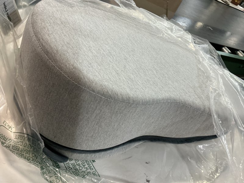 Condition photo showing As Is for Rootling Baby Feeding Pillow, Anti Overflow Feeding Pillow for Reducing Spit-Up, Safety Nursing Pillow, Baby Lounger Reflux Wedge Breastfeeding, Removable top and Bottom (Gray, Small) Gray Small