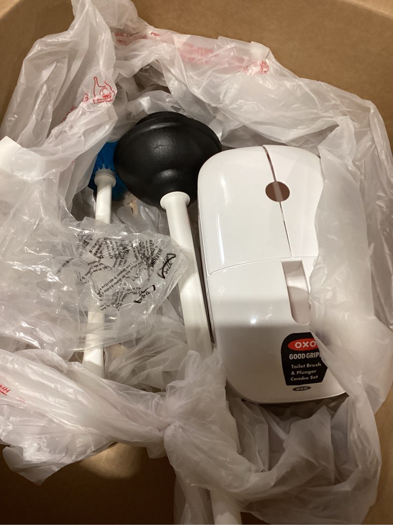 Condition photo showing Good Condition for oxo good grips toilet brush & plunger combo set