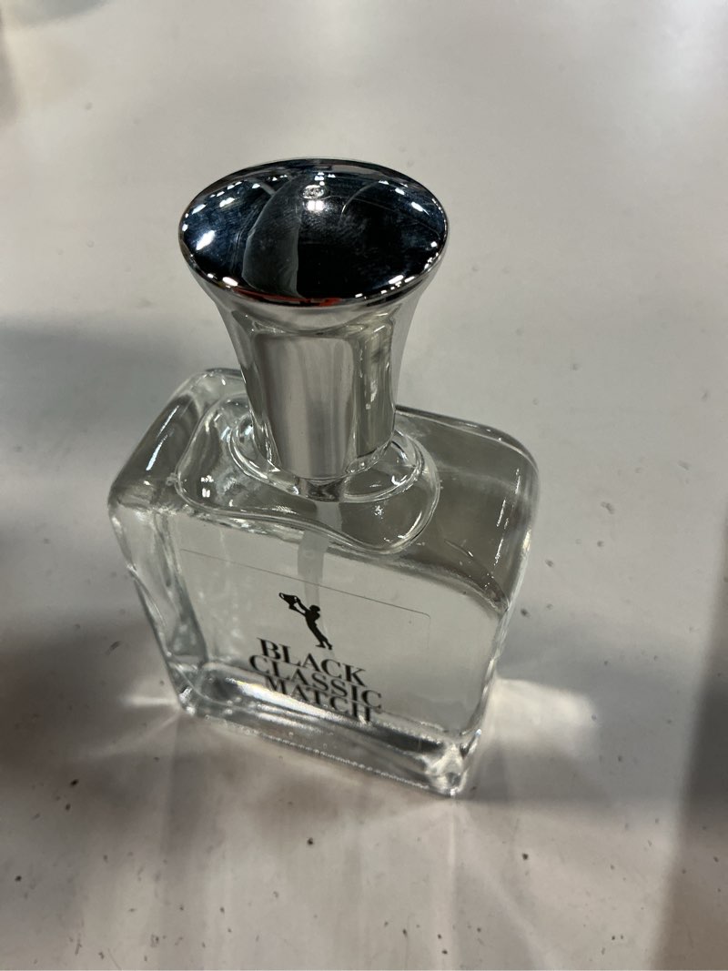 Condition photo showing Good Condition for parfumsbelcam black classic match eau de toilette spray, cologne for men, 2.5 fl oz