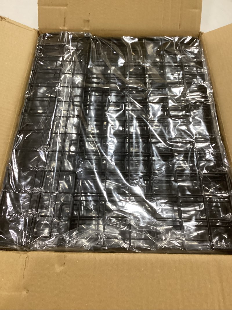 Condition photo showing Good Condition for 4-Tier Stackable Closet Organizers and Storage Shelves, Clothes Shelf Organizer Basket Bins, Foldable Sweater Storage for Closet Organizer System, Black (Patent Pending) Black 15.7"W x 11.8"D x 34.6"H