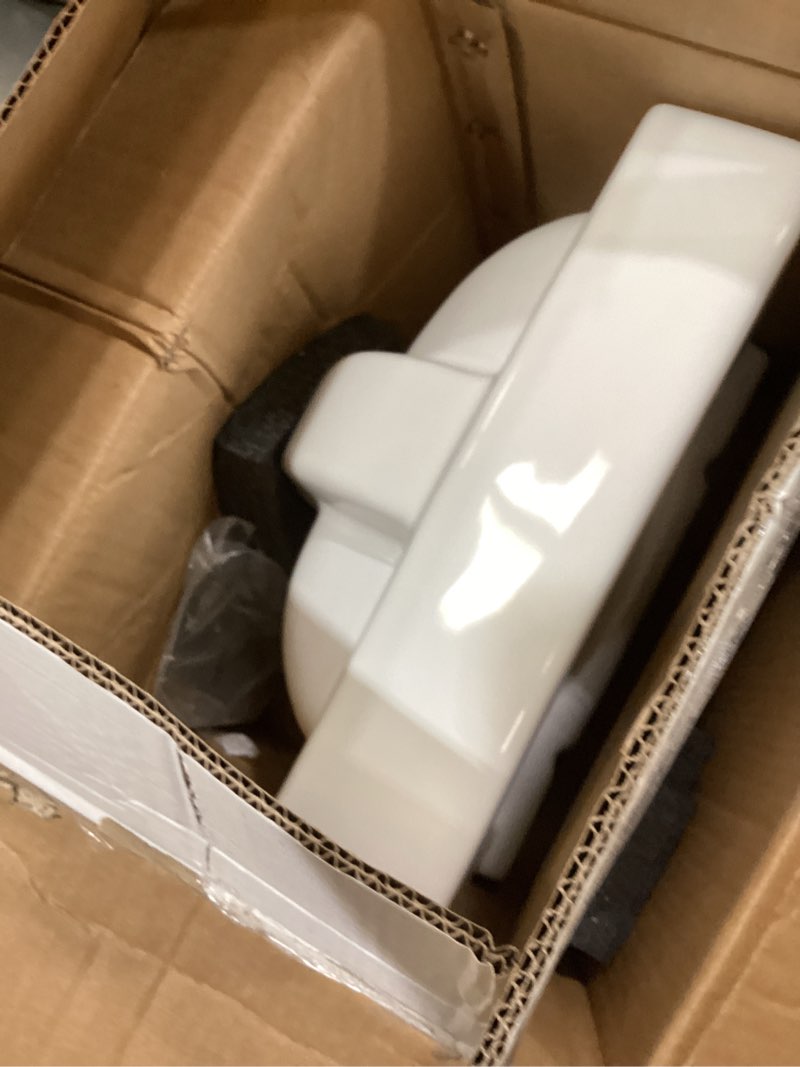 Condition photo showing Good Condition for fine fixtures small wall mount bathroom sink 14"x12" white white 14" x 12"
