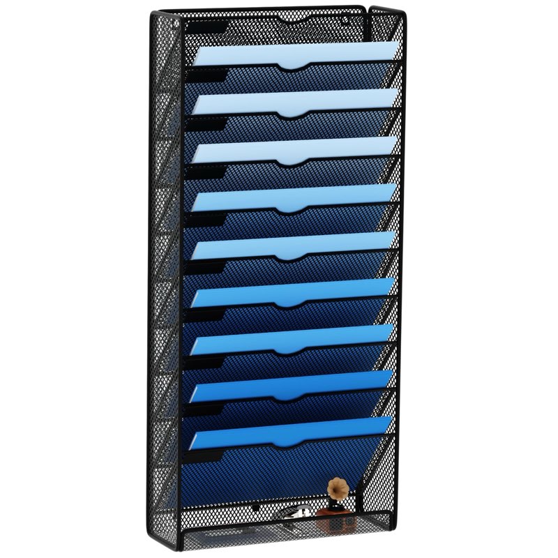 GDINDINFAN Hanging Wall File Organizer 10 Tier Wall