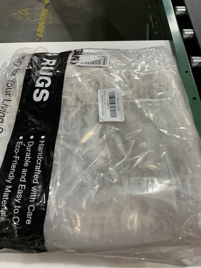 Condition photo showing New/Like New for Madane 8x10 Area Rugs for Living Room, Machine Washable Vintage Natural Rug with Non-Slip Backing, Soft Large Throw Rug, Thin Carpet for Bedroom Dining Room Farmhouse (8 x 10, Beige/Brown) Beige/Brown 8' x 10' (Rectangular)