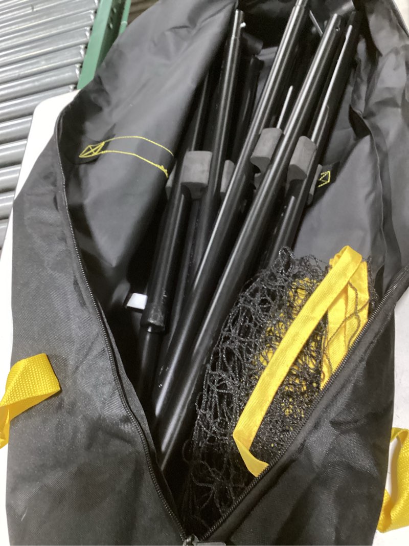 Condition photo showing Good Condition for a11n sports badminton net - height adjustable volleyball net for junior tennis, soccer tennis & kids - portable driveway pickleball net for indoor & outdoor, 11ft/14ft/20ft wide