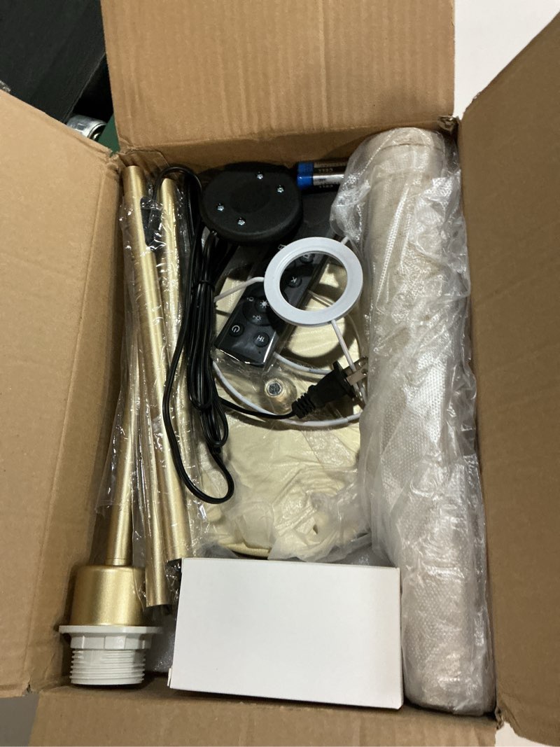 Condition photo showing Good Condition for 66" floor lamps for living room with remote control 3 color temperature dimmable standing lamp tall pole lamps for bedroom, office,gold,bulb included