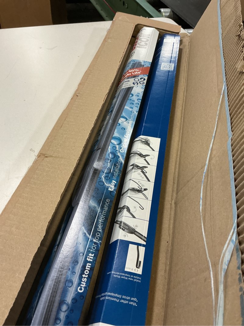 Condition photo showing New/Like New for bosch 28a13a icon beam wiper blades - driver and passenger side - set of 2 blades ( 28a & 13a)