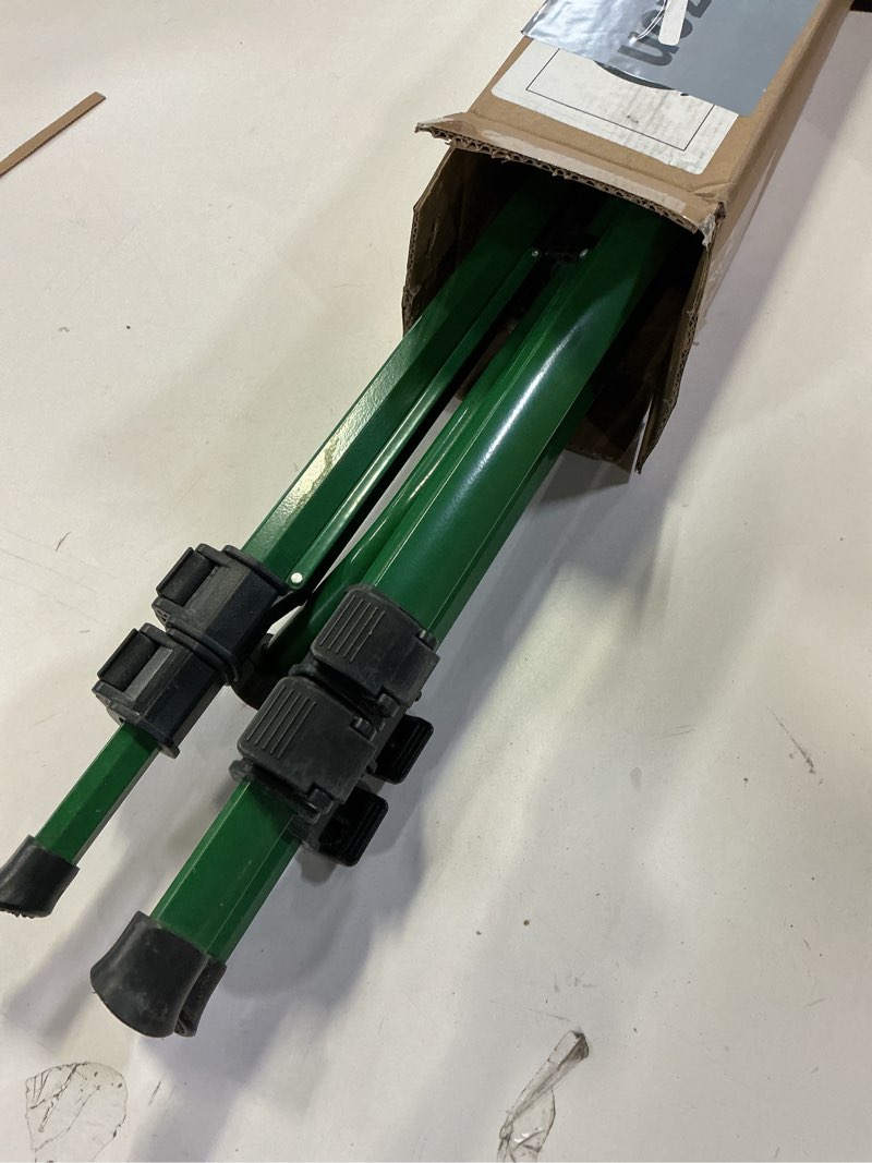 Condition photo showing As Is for Orbit 1/2 -inch Heavy-Duty Brass Impact Sprinkler on Adjustable 22-48-inch Metal Tripod Base